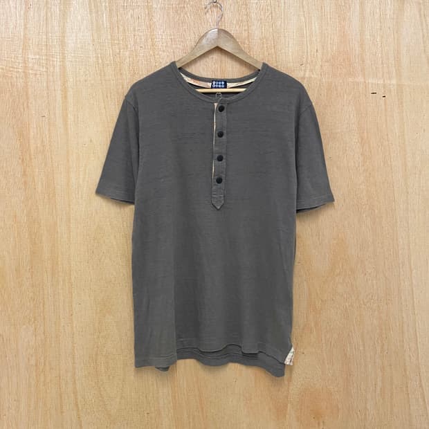 TAKEO KIKUCHI henley neck t-shirts