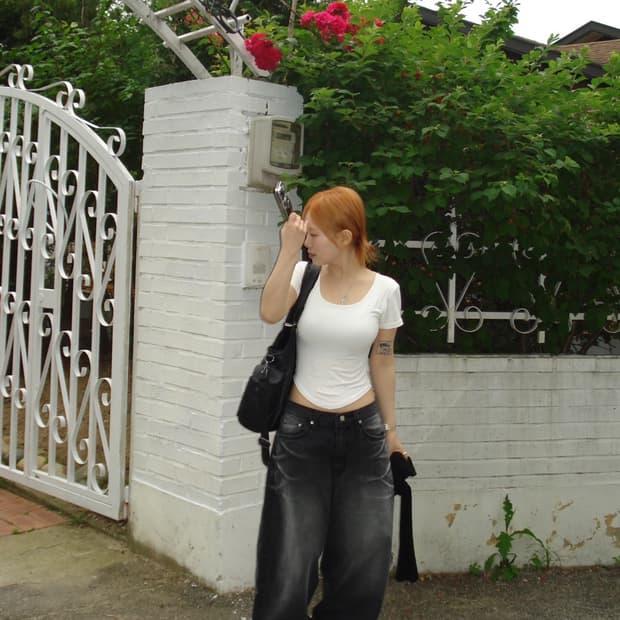 아워캐비넷 boy denim pants