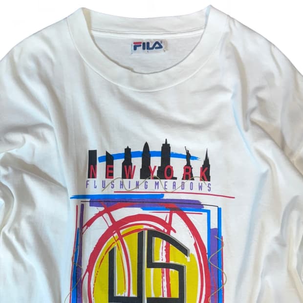 90s USA FILA 빅로고 반팔티셔츠