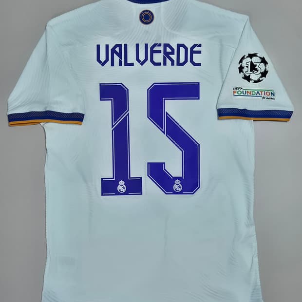 21-22 레알마드리드 홈 발베르데 유니폼 L사이즈 챔스파이널버전 