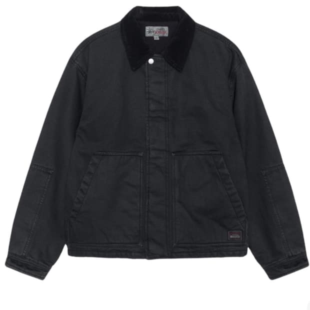 스투시 워크기어 자켓 블랙 L