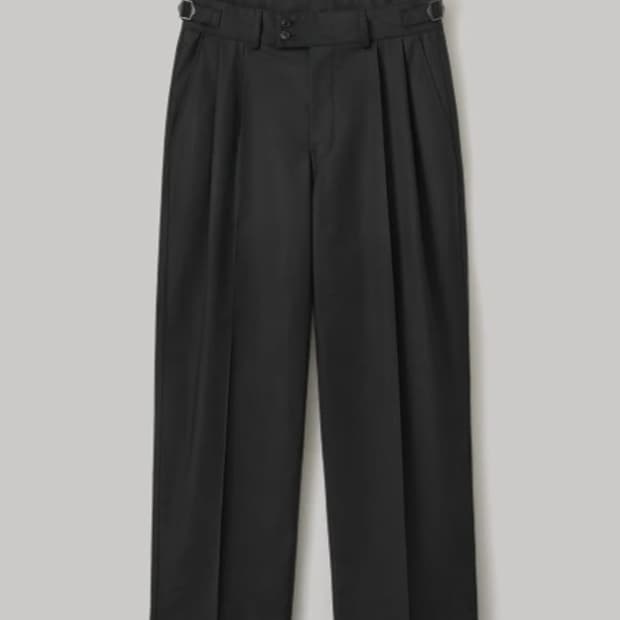 어나더오피스 산티아고 슬랙스 블랙