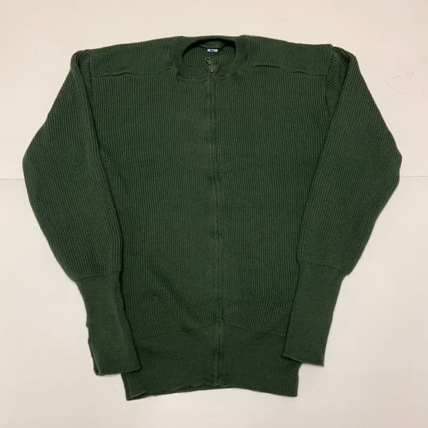 70년대 오리지널 스웨덴군 리리집업 니트스웨터