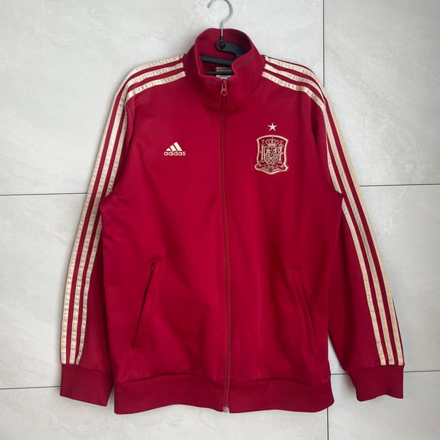 [110] 아디다스 스페인 국대 버건디,골드라인 축구 져지 