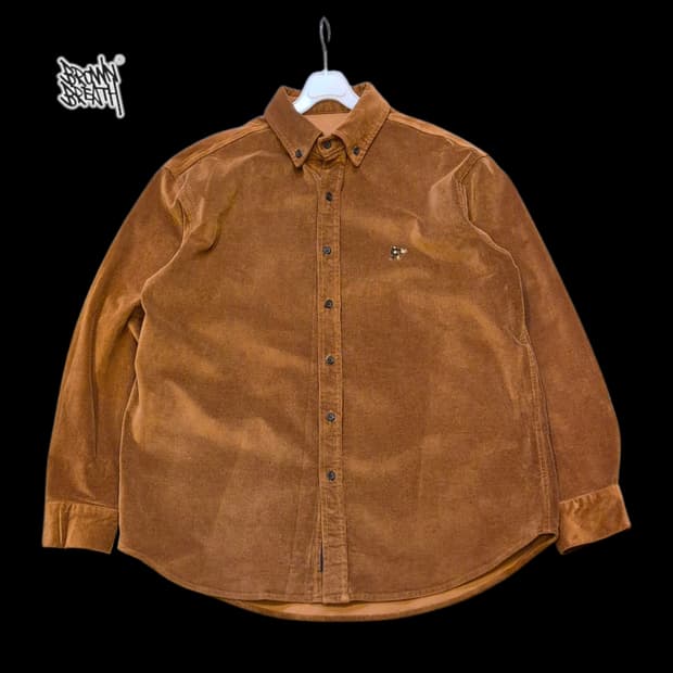 L 브라운브레스 브라운 코듀로이셔츠 