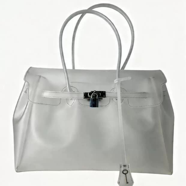 Kiikii 키키 젤리 버킨백 화이트 🪽