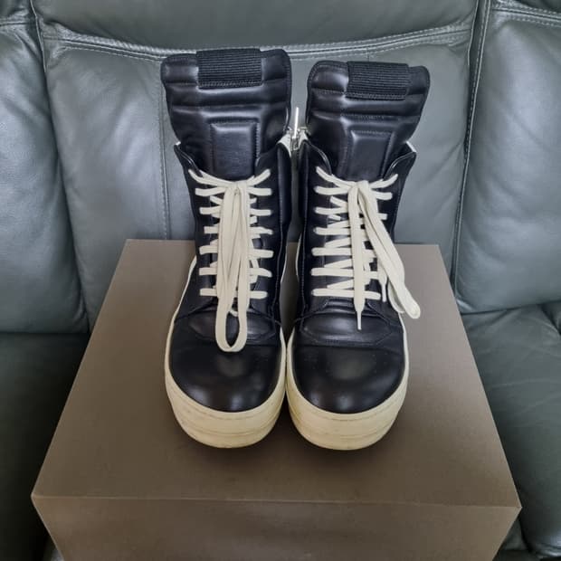 [42] 릭오웬스 지오바스켓 하이 블랙 밀크