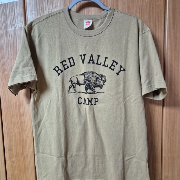 브론슨 논스탁 레트로 바이슨 그래픽 티셔츠 XL 카키