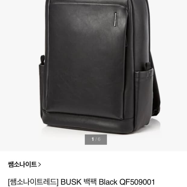 [쌤소나이트레드] BUSK 백팩 Black QF509001