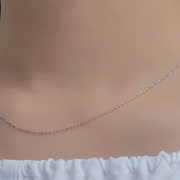 925 이탈리아 BSI 실버 볼 체인 목걸이