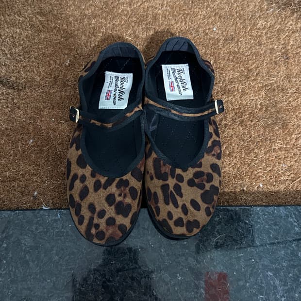 락피쉬웨더웨어 다야 메리제인 플랫 레오파드 uk3.5