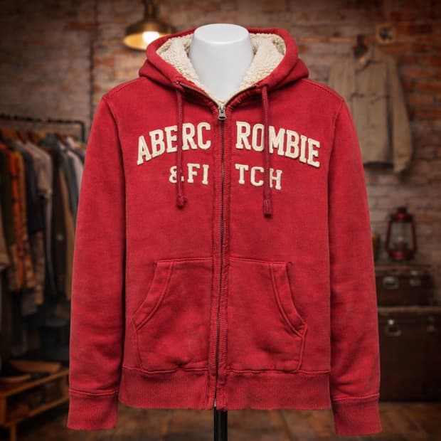 아베크롬비 양털안감 후드집업