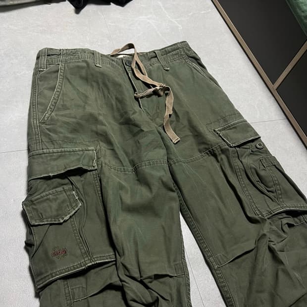 [32] 홀리스터 빈티지 밀리터리 카키 카고 팬츠