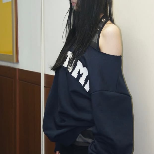 사토미라디오 One-shoulder patchwork MTM(n)