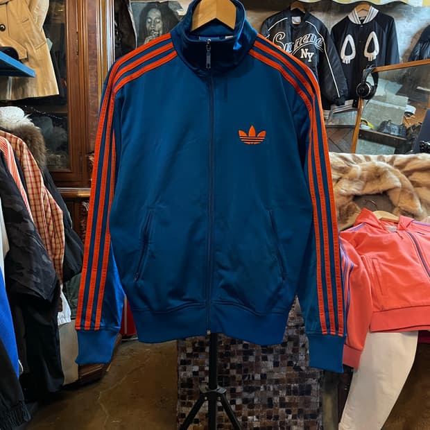 아디다스 오리지널스 파이어버드 트랙탑 저지 자켓 청록/주황