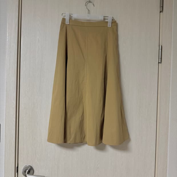 시에 sie 모니카 스티치 플레어 스커트 S사이즈 카멜베이지