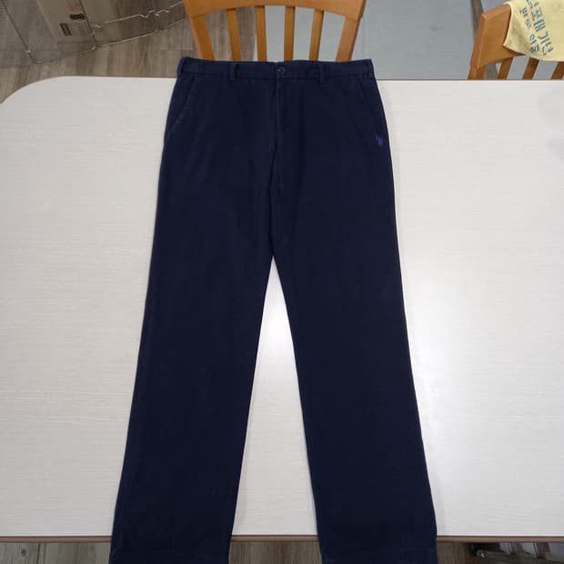32 US.POLO ASSN 스판 슬림일자 치노 네이비 32-361