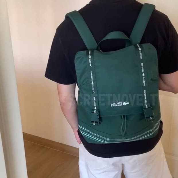 라코스테 퍼퓸 리미티드 백팩 그린
