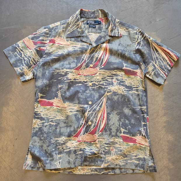 00s 폴로랄프로렌 오픈카라 셔츠