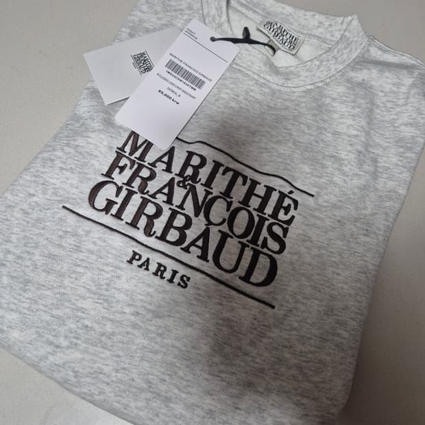 마리떼 프랑소와 숏 맨투맨 M (새상품)