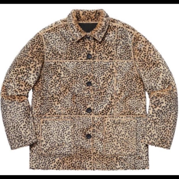 슈프림 리버시블 레어파드 자켓