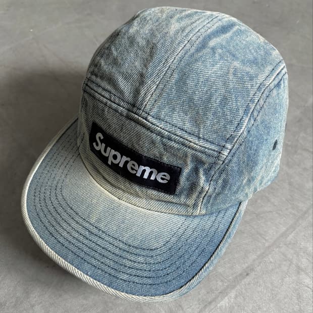Supreme 슈프림 워시드 치노 데님 캠프캡