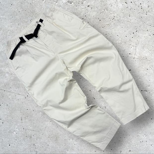 [M] 코닥 벨트 면바지 팬츠 화이트 B352
