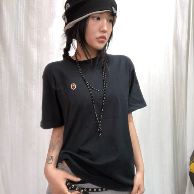 베이프 미니 로고 데일리 탑