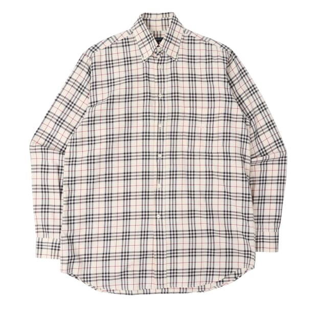 버버리 라이트 베이지 노바체크 셔츠