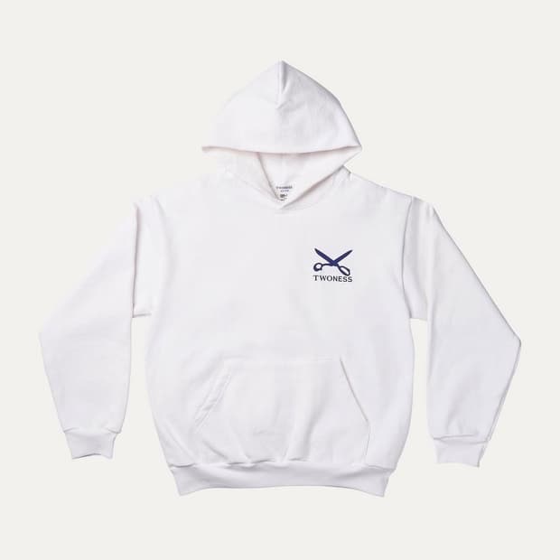 twoness 로고 후드티