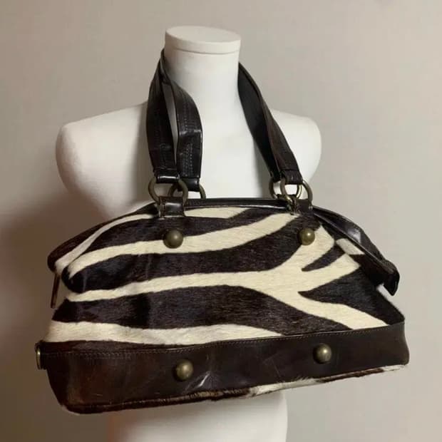 빈티지 지브라 백