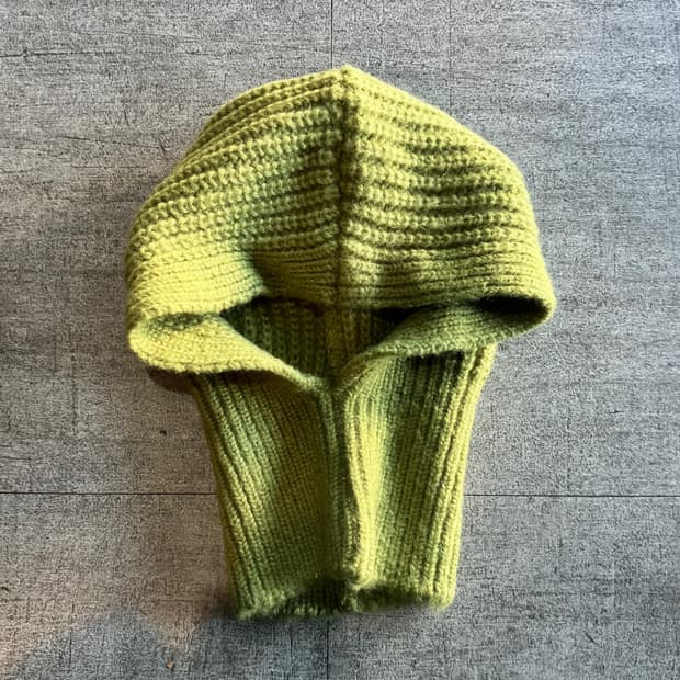 일본빈티지 올드스쿨아메카지 바라클라바 니트뜨개모자