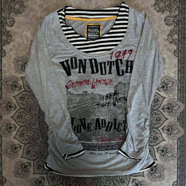 Von dutch layered sleeve
