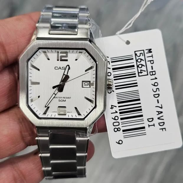 카시오 팔각시계 MTP-B195D