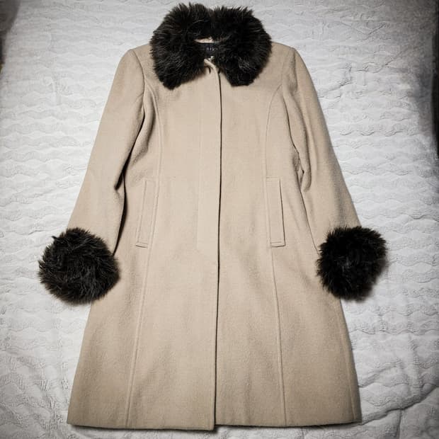 ​00s INDIVI Fur Collar & Cuff Long Coat