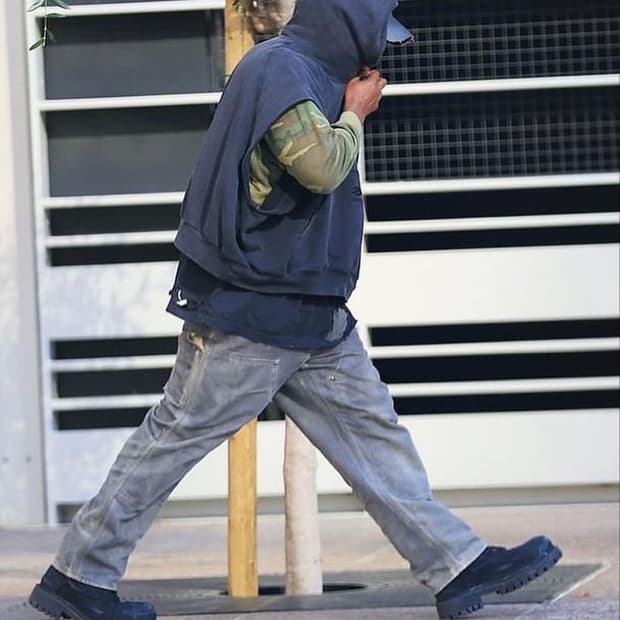 칼하트 더블니 워크팬츠 그레이 B136