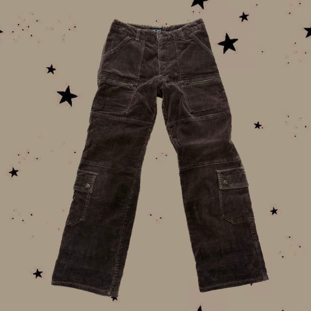 빈티지 초코 코듀로이 바지