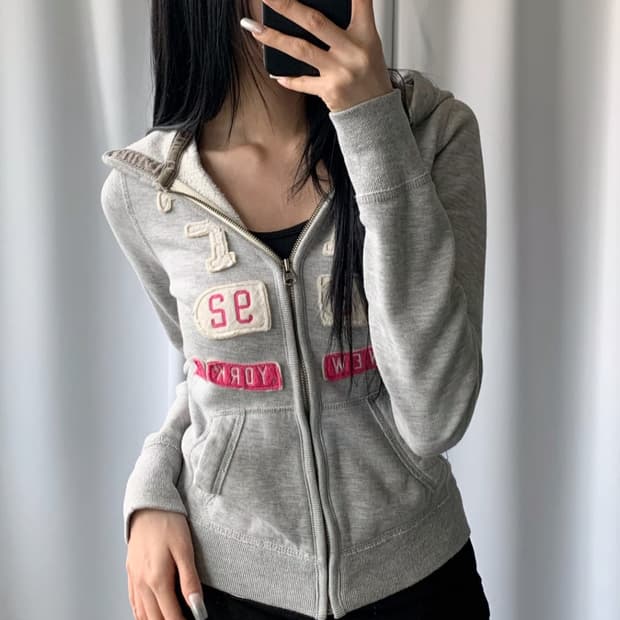 아베크롬비 후드집업 그레이s