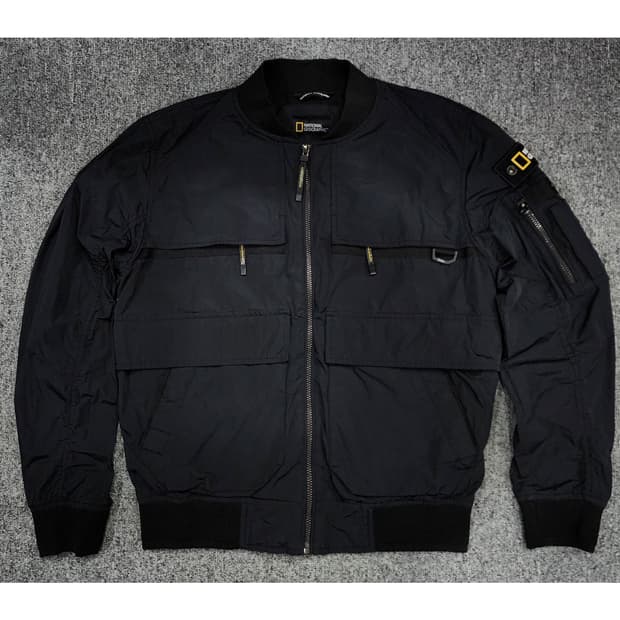 내셔널 지오그래픽 로우머스 플라이트 블루종 항공점퍼 자켓 S