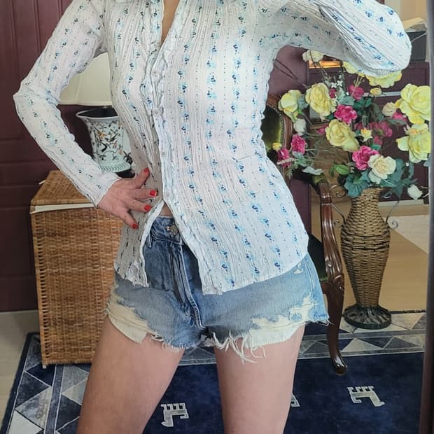 오일릴리 오글이 셔츠 남방 