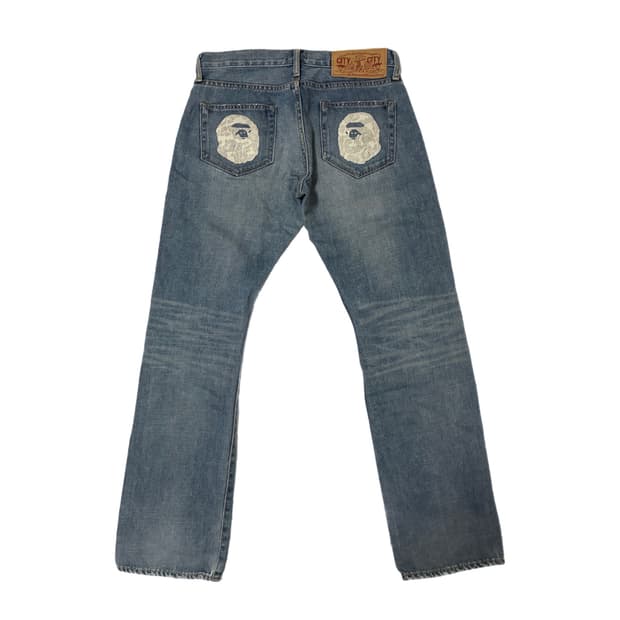 Bape Saru Denim Pants