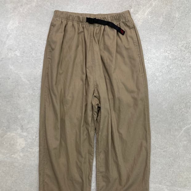 Gramicci 그라미치 가젯 와이드 면x마 와이드 팬츠