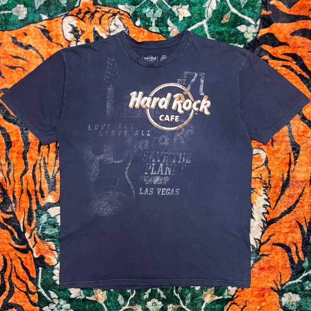 00s HARD ROCK 그래픽 티셔츠