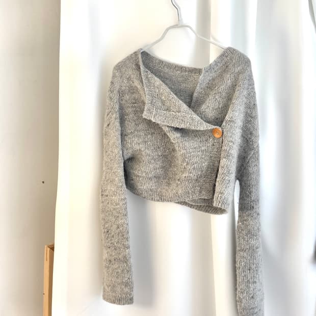 [Bi Coastal] one button knit cardigan 