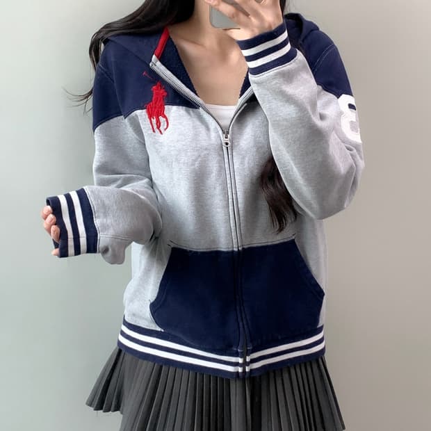 폴로 빅포니 후드집업