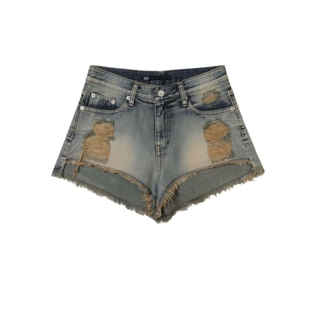 보헤미안서울 DAMAGE WASHING SHORTS (24VER)
