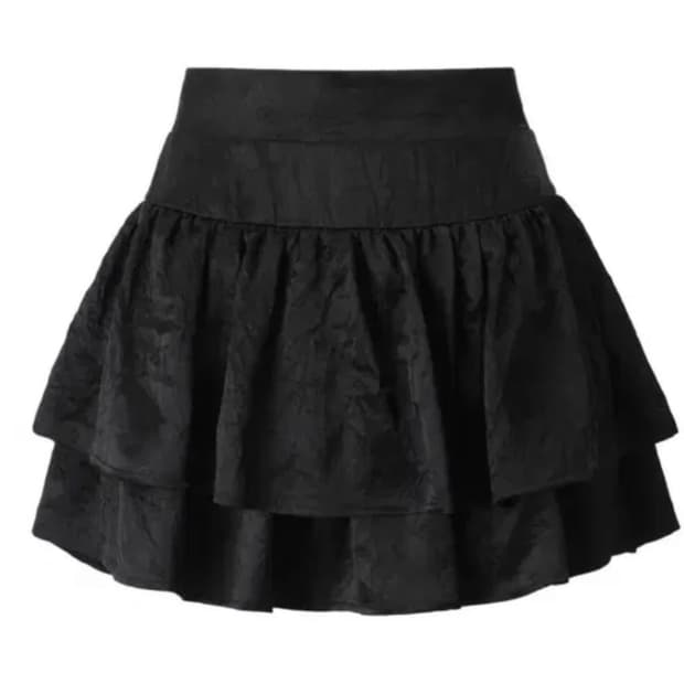 쓰리타임즈  발레리나 캉캉 블랙 스커트
