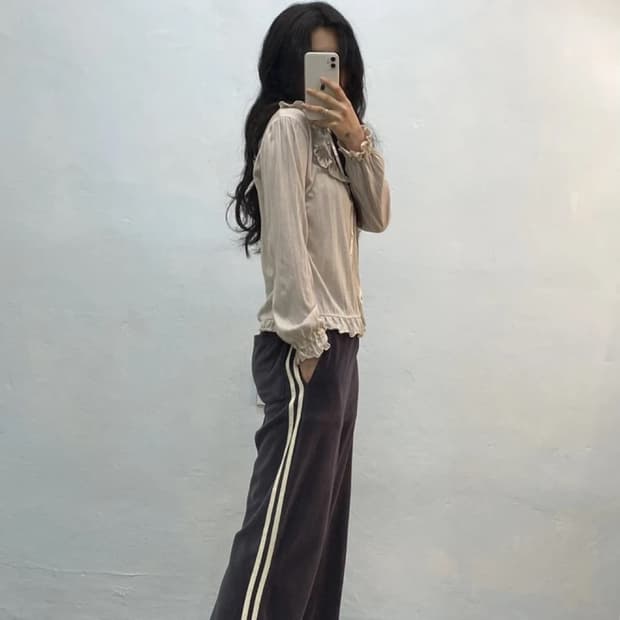 Dark purple 벨루아 팬츠