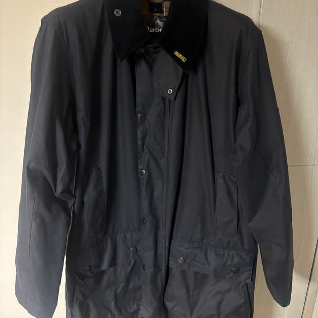 바버 보더 왁스자켓 네이비(40)