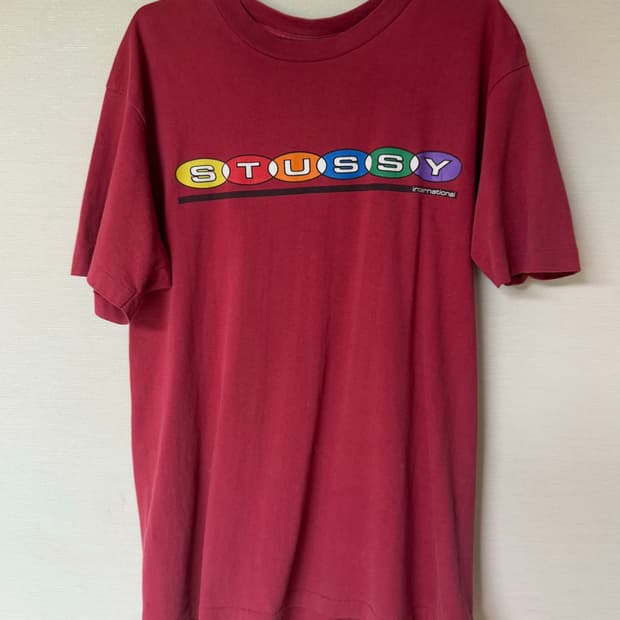 90s USA 올드 스투시 반팔 (L)